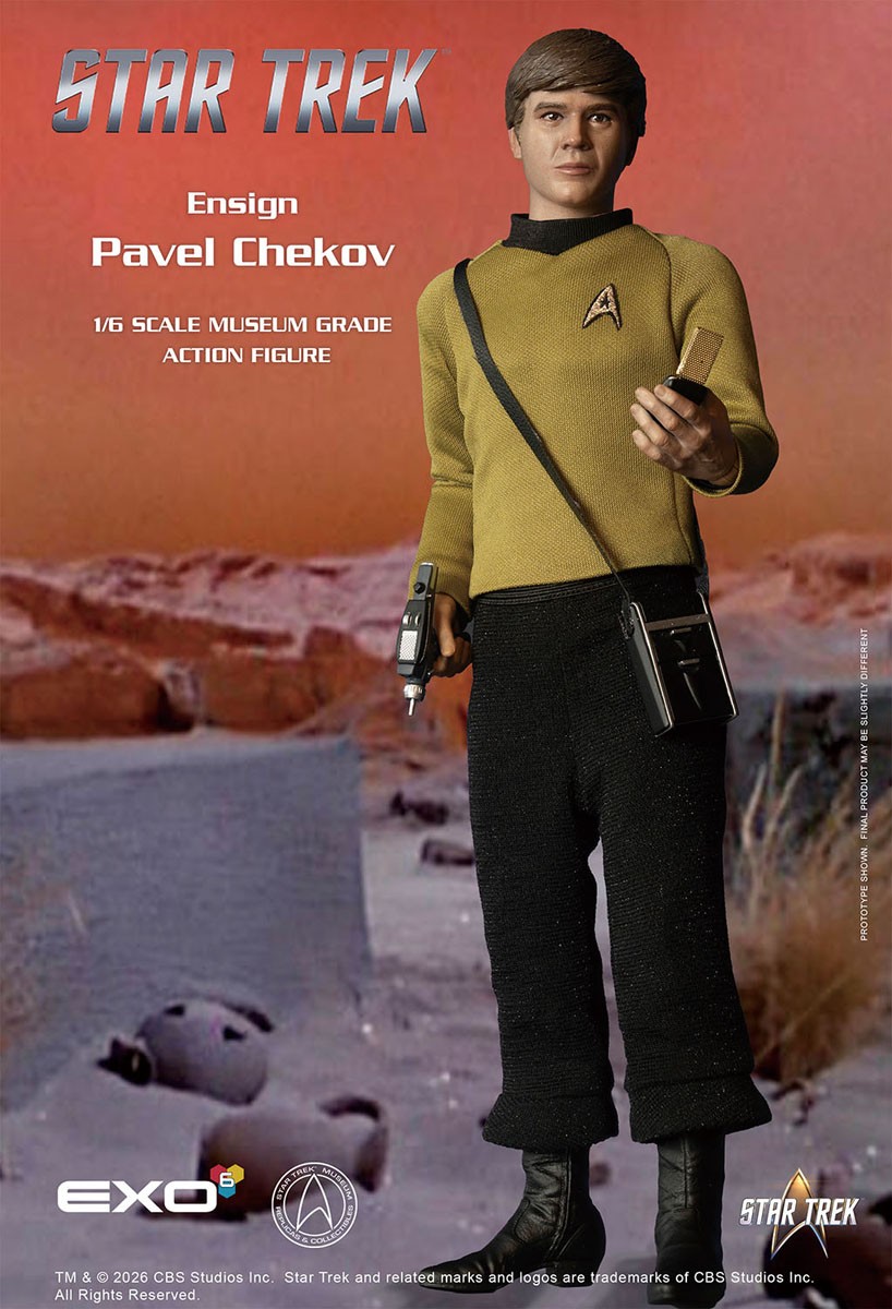 EXO-6 Hyper Realistic Action Figure Star Trek Ensign Pavel Chekov (Completed) imagen 3