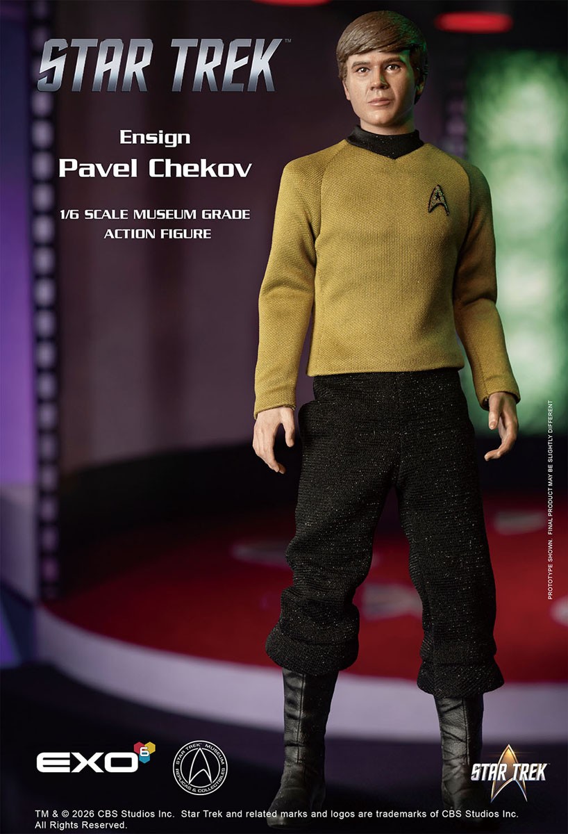 EXO-6 Hyper Realistic Action Figure Star Trek Ensign Pavel Chekov (Completed) imagen 4