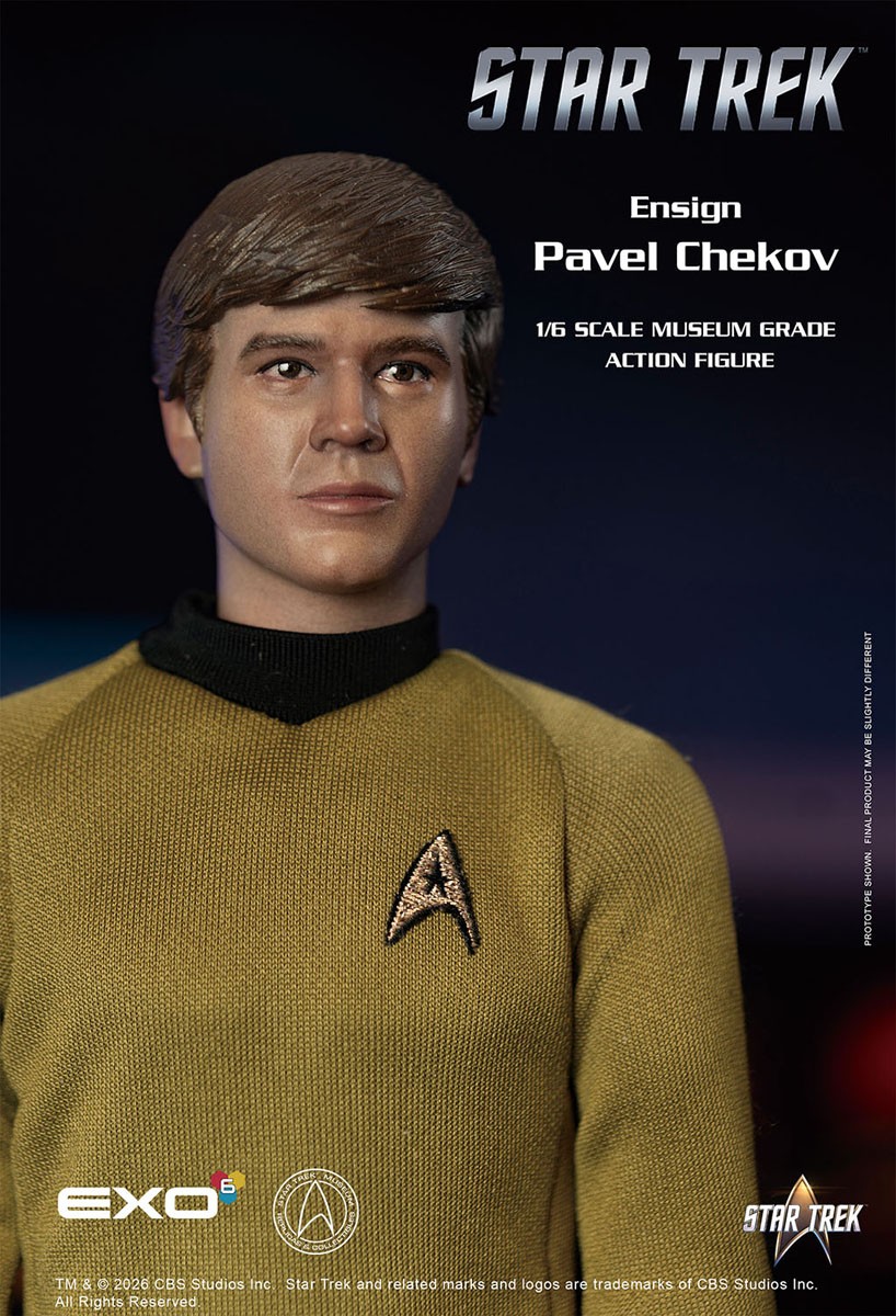 EXO-6 Hyper Realistic Action Figure Star Trek Ensign Pavel Chekov (Completed) imagen 5