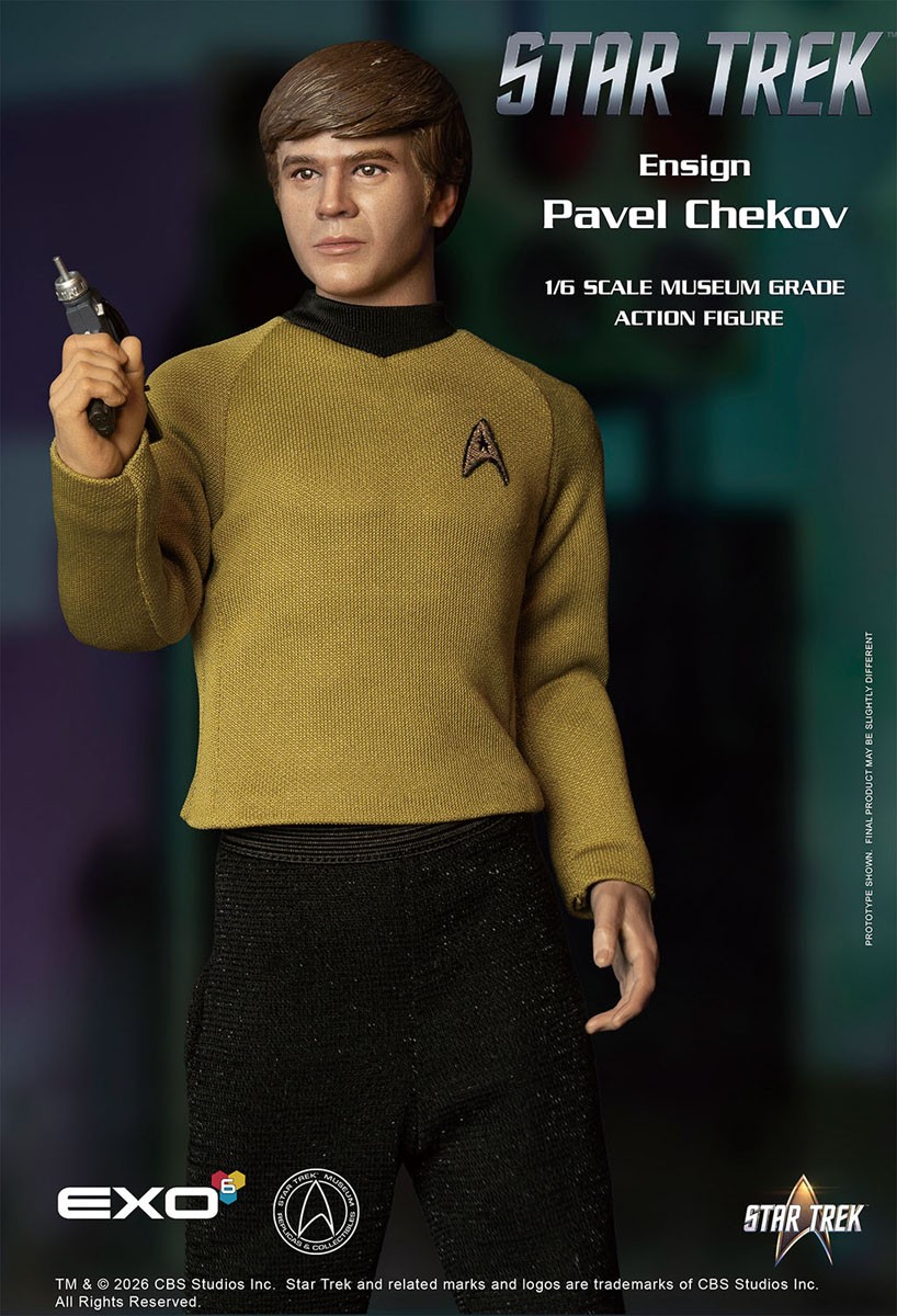 EXO-6 Hyper Realistic Action Figure Star Trek Ensign Pavel Chekov (Completed) imagen 6