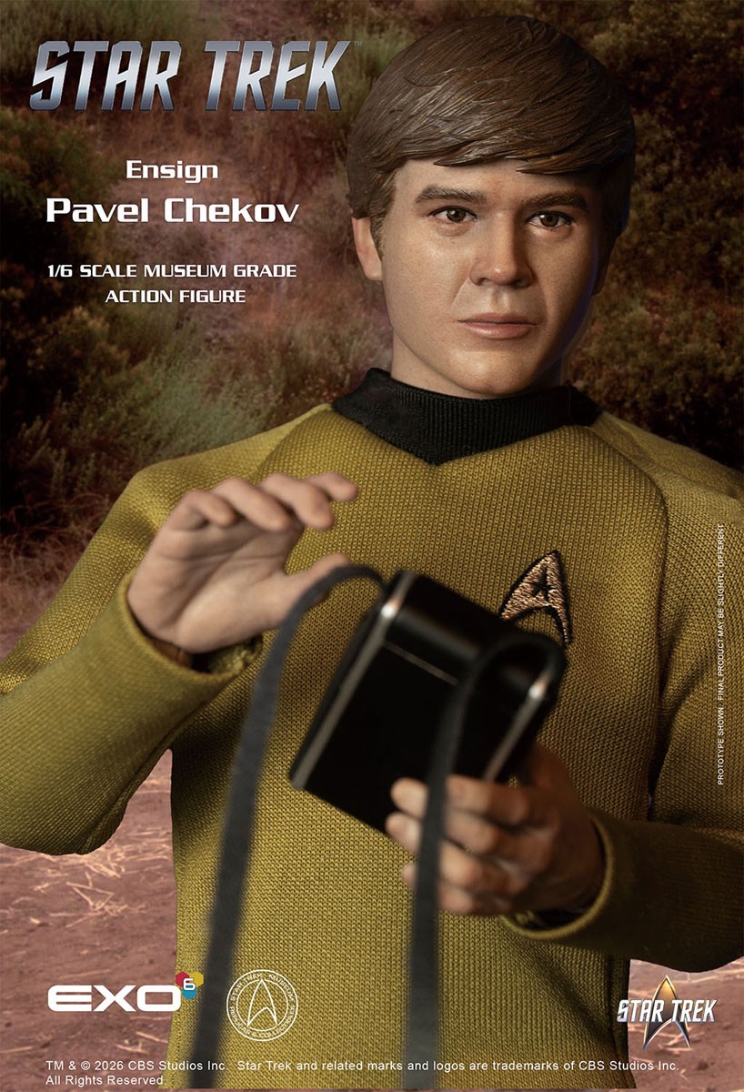 EXO-6 Hyper Realistic Action Figure Star Trek Ensign Pavel Chekov (Completed) imagen 7