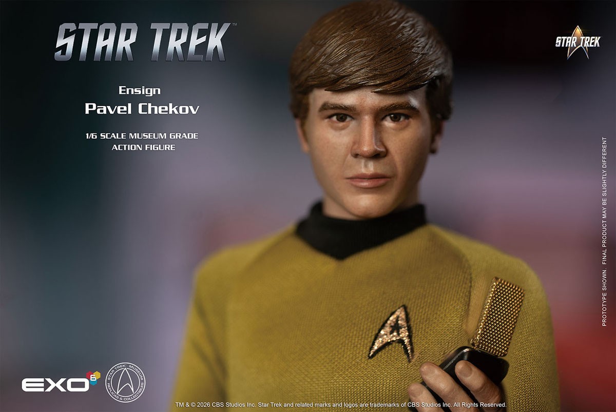 EXO-6 Hyper Realistic Action Figure Star Trek Ensign Pavel Chekov (Completed) imagen 8