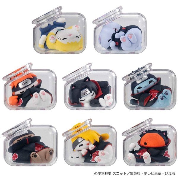 MegaHouse MEGA CAT PROJECT NARUTO: Shippuden Oyasumi Nyaruto! Gather, `Akatsuki` Arc Part 2 (Set of 8) (Figure) gambar 2
