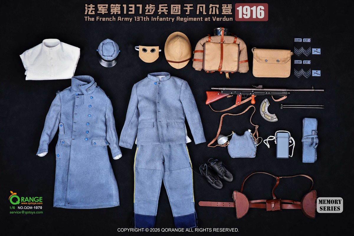 Q Orange QO Toys Q Orange QO Toys 1/6 Outfit Set: French Army 137th Infantry Regiment, Verdun 1916 (Fashion Doll) Bild 3