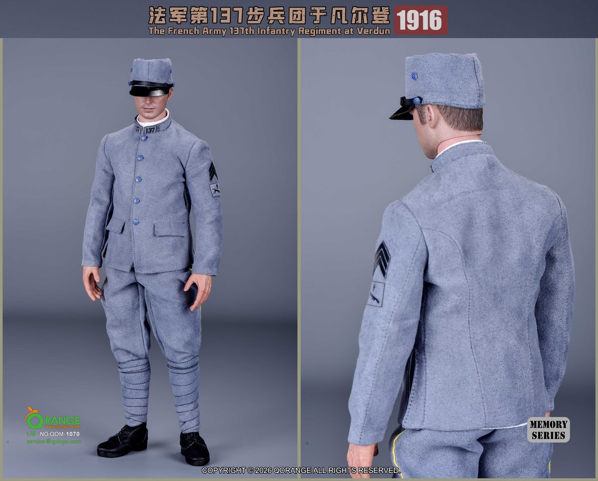 Q Orange QO Toys Q Orange QO Toys 1/6 Outfit Set: French Army 137th Infantry Regiment, Verdun 1916 (Fashion Doll) Bild 5