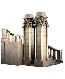 MMM Toys MMM Toys 1/12 Gothic Cathedral Staircase Diorama รูปภาพ 1
