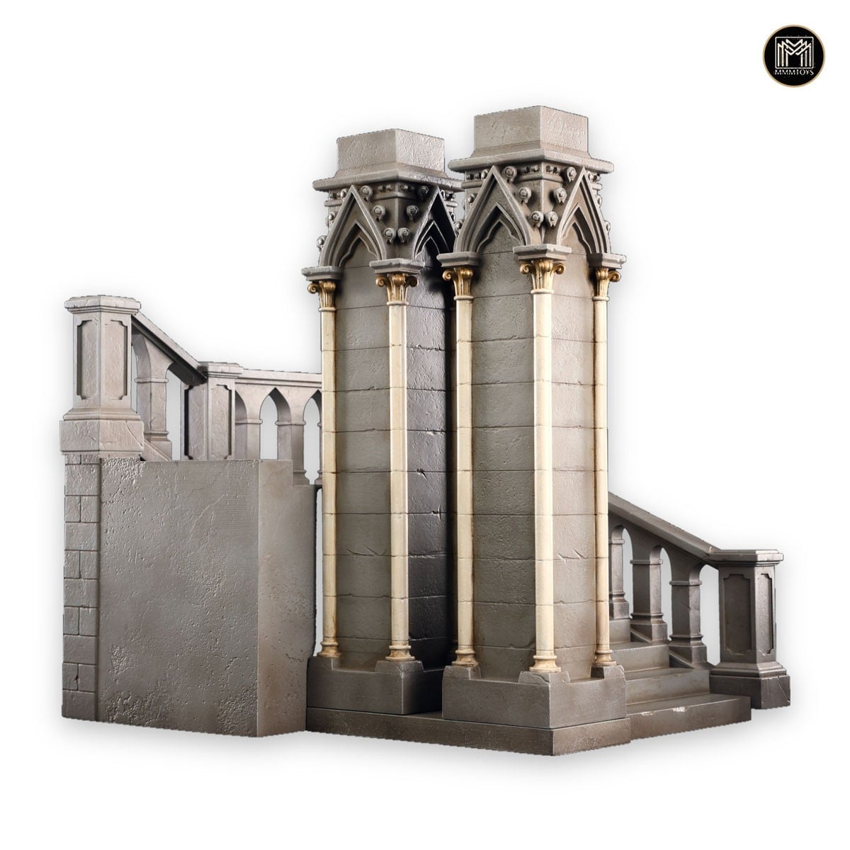 MMM Toys MMM Toys 1/12 Gothic Cathedral Staircase Diorama รูปภาพ 6