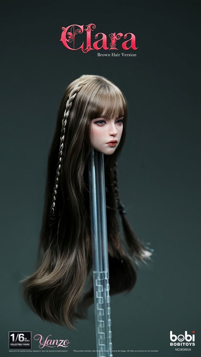 BOBITOYS BOBITOYS 1/6 Face Sculpt Series: Clara - Head with Articulated Eyes (Brown Hair) Bild 3