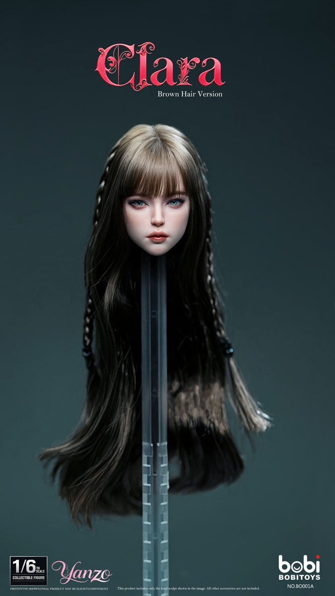 BOBITOYS BOBITOYS 1/6 Face Sculpt Series: Clara - Head with Articulated Eyes (Brown Hair) Bild 5