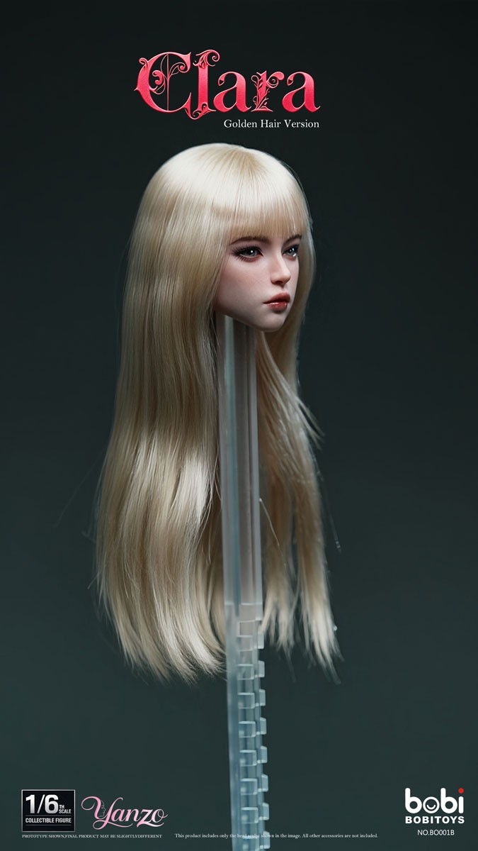 BOBITOYS BOBITOYS 1/6 Face Sculpt Series: Clara - Head with Articulated Eyes (Blonde Hair) Bild 3