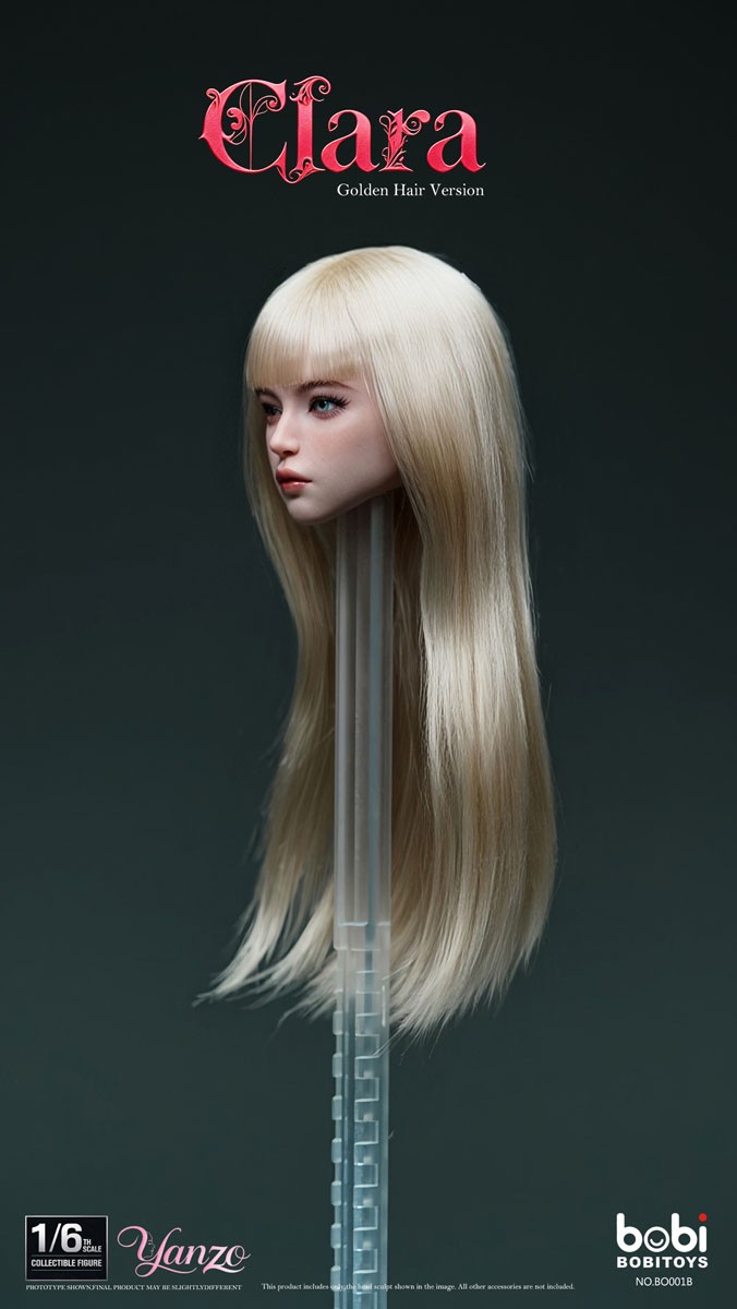 BOBITOYS BOBITOYS 1/6 Face Sculpt Series: Clara - Head with Articulated Eyes (Blonde Hair) Bild 4