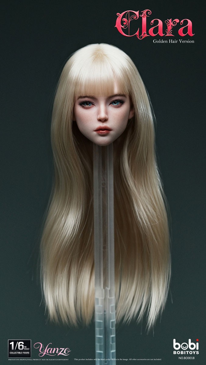 BOBITOYS BOBITOYS 1/6 Face Sculpt Series: Clara - Head with Articulated Eyes (Blonde Hair) Bild 5
