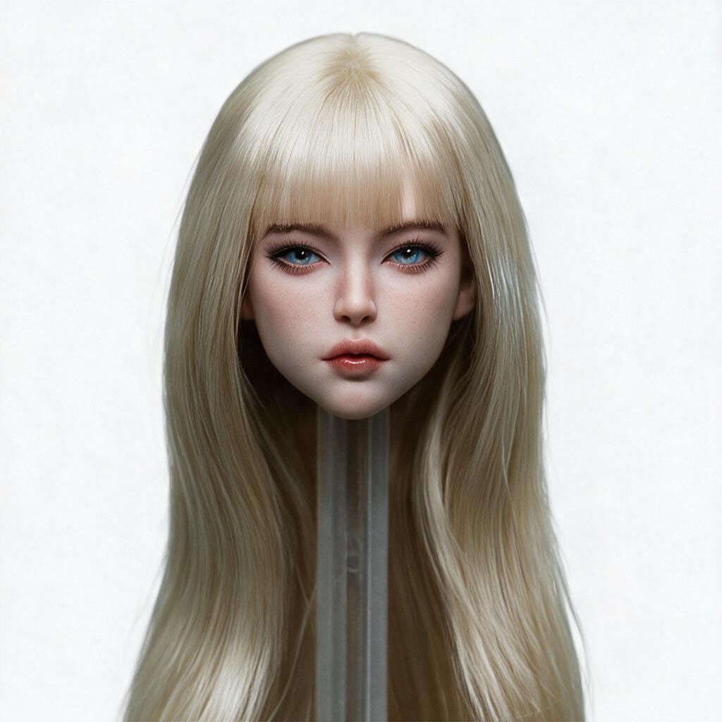 BOBITOYS BOBITOYS 1/6 Face Sculpt Series: Clara - Head with Articulated Eyes (Blonde Hair) Bild 6