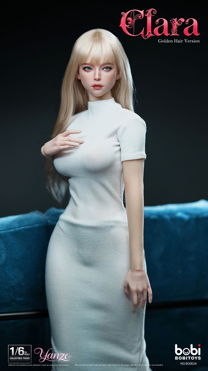 BOBITOYS BOBITOYS 1/6 Face Sculpt Series: Clara - Head with Articulated Eyes (Blonde Hair) Bild 8