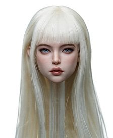 BOBITOYS BOBITOYS 1/6 Face Sculpt Series: Clara - Head with Articulated Eyes (White Hair)