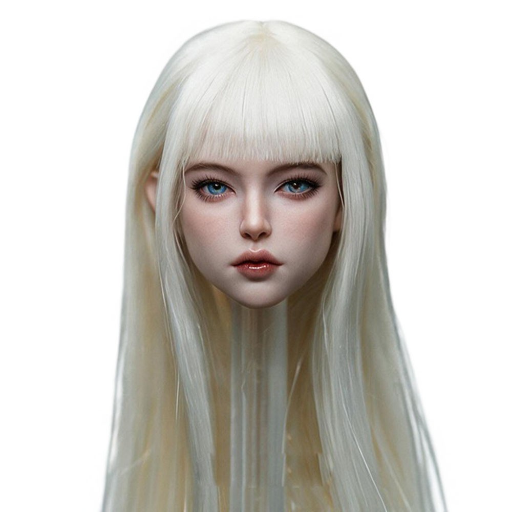 BOBITOYS BOBITOYS 1/6 Face Sculpt Series: Clara - Head with Articulated Eyes (White Hair) Bild 2