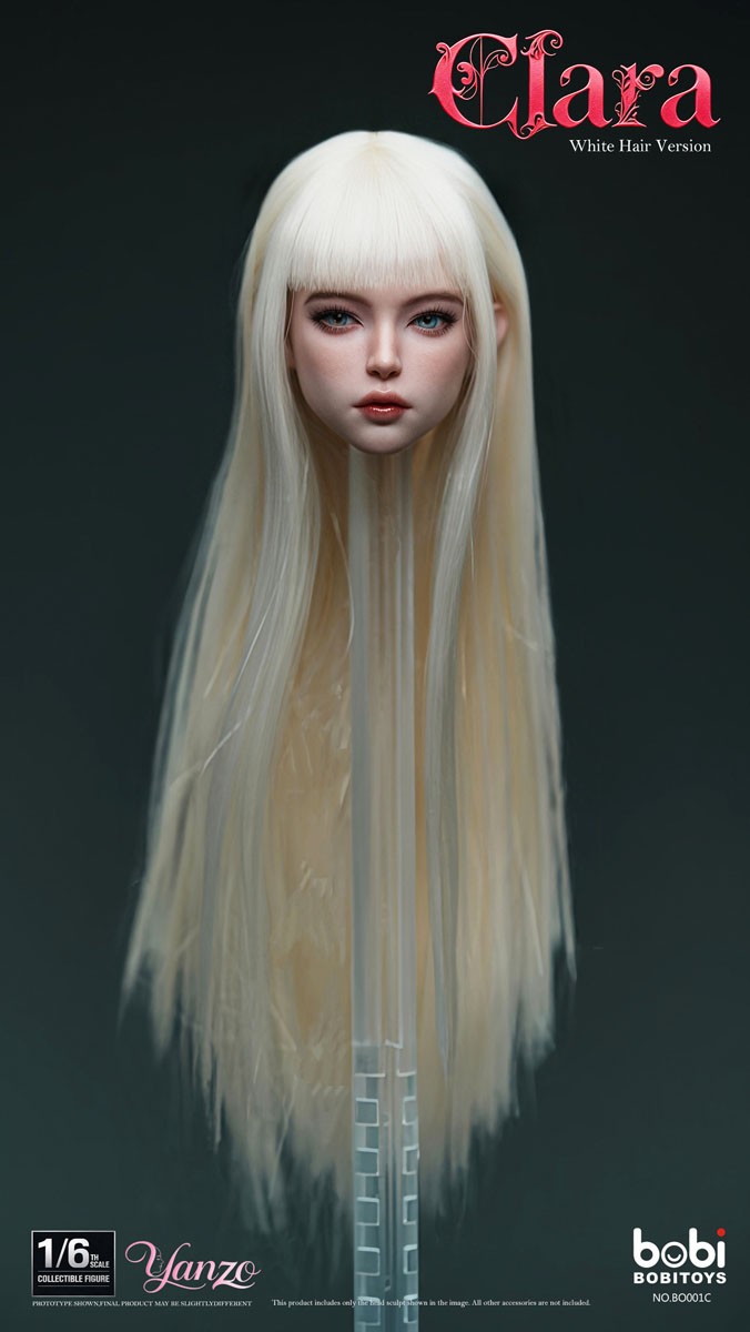 BOBITOYS BOBITOYS 1/6 Face Sculpt Series: Clara - Head with Articulated Eyes (White Hair) Bild 5