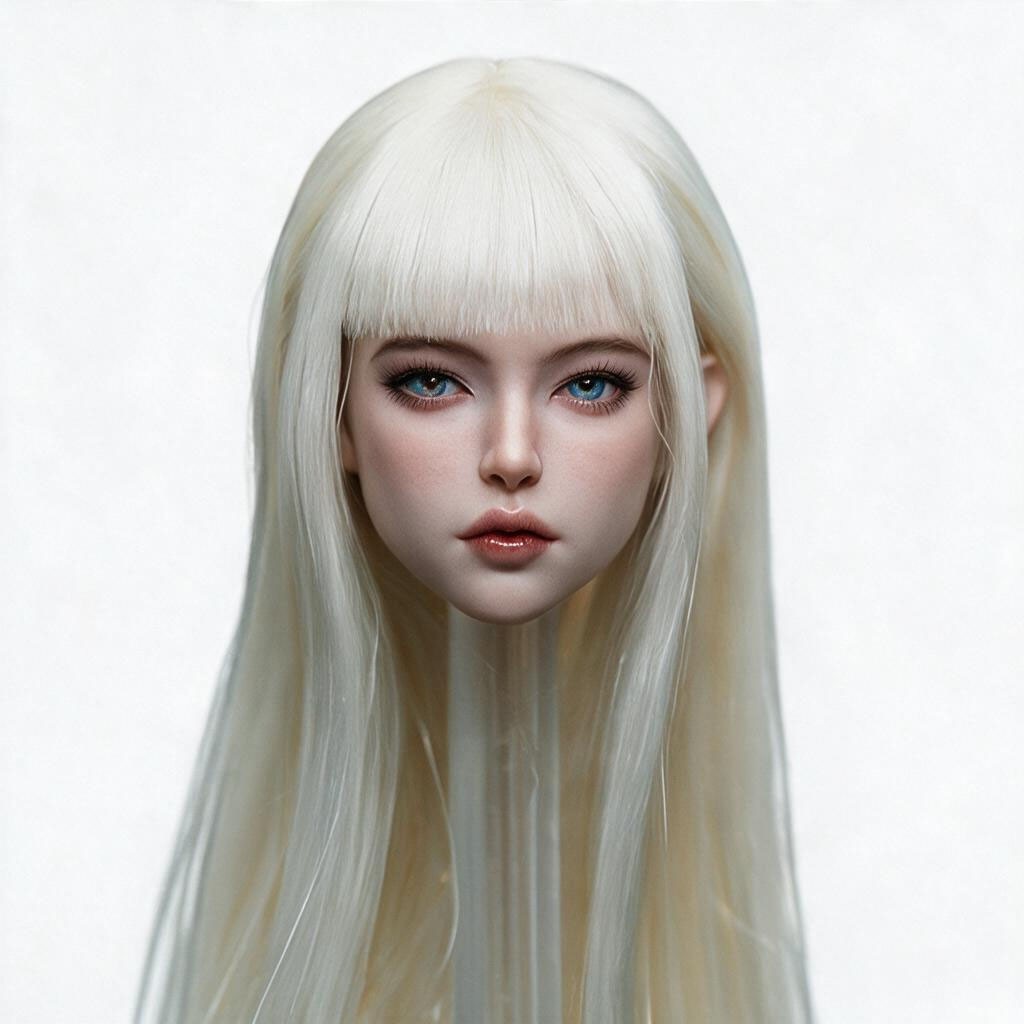 BOBITOYS BOBITOYS 1/6 Face Sculpt Series: Clara - Head with Articulated Eyes (White Hair) Bild 6