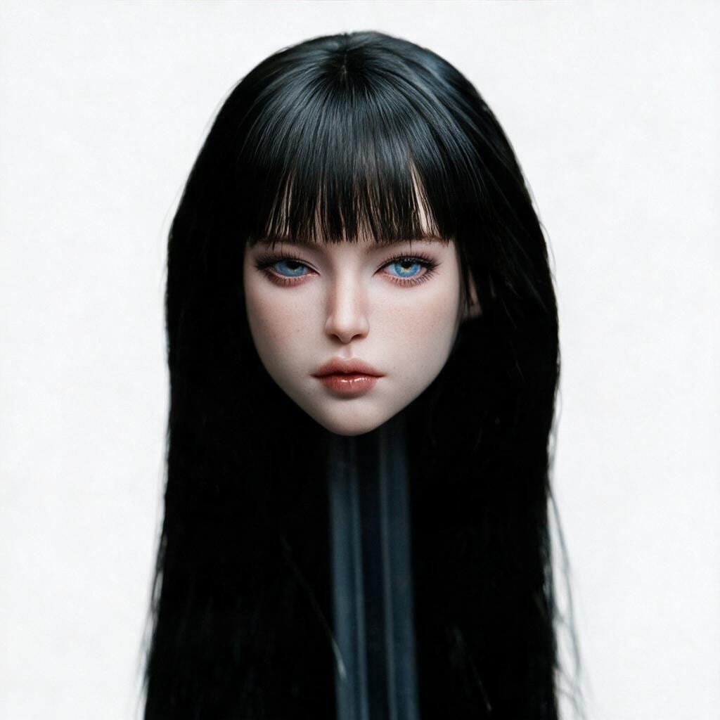 BOBITOYS BOBITOYS 1/6 Face Sculpt Series: Clara - Head with Articulated Eyes (Black Hair) Bild 6