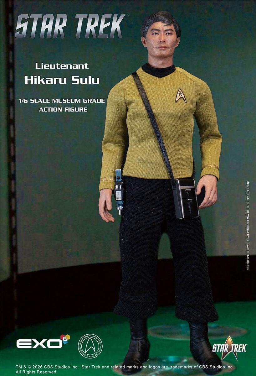 EXO-6 Hyper Realistic Action Figure Star Trek Ensign Hikaru Sulu รูปภาพ 4