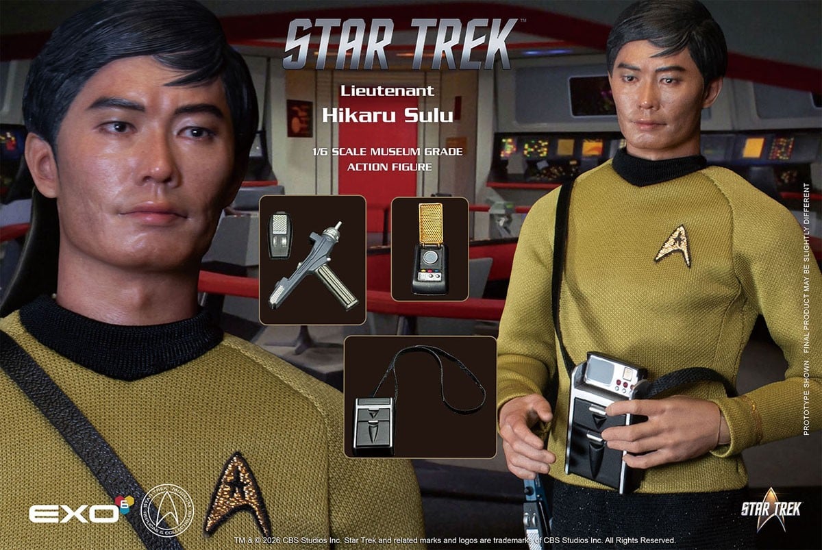 EXO-6 Hyper Realistic Action Figure Star Trek Ensign Hikaru Sulu รูปภาพ 6