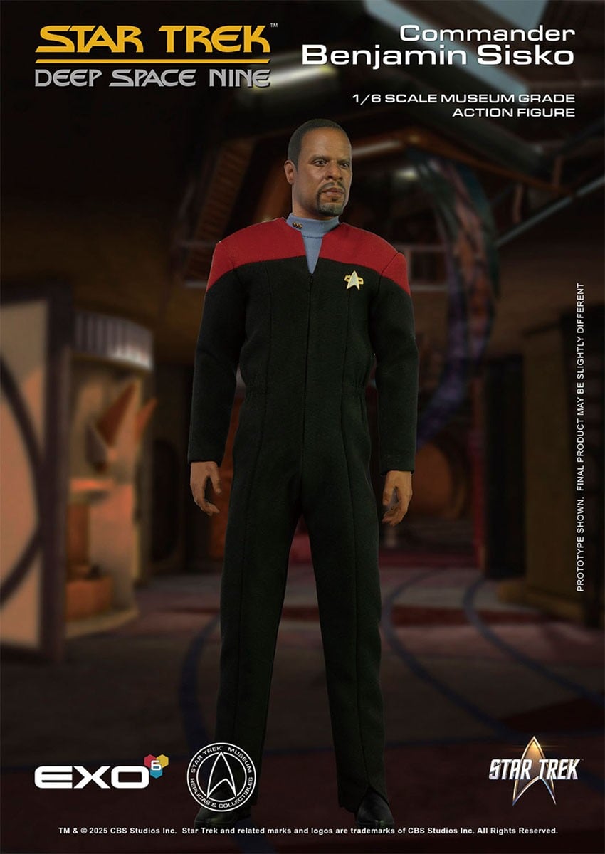 EXO-6 Hyper Realistic Action Figure Star Trek Deep Space Nine Captain Benjamin Sisko (Early DS9 Version) รูปภาพ 2