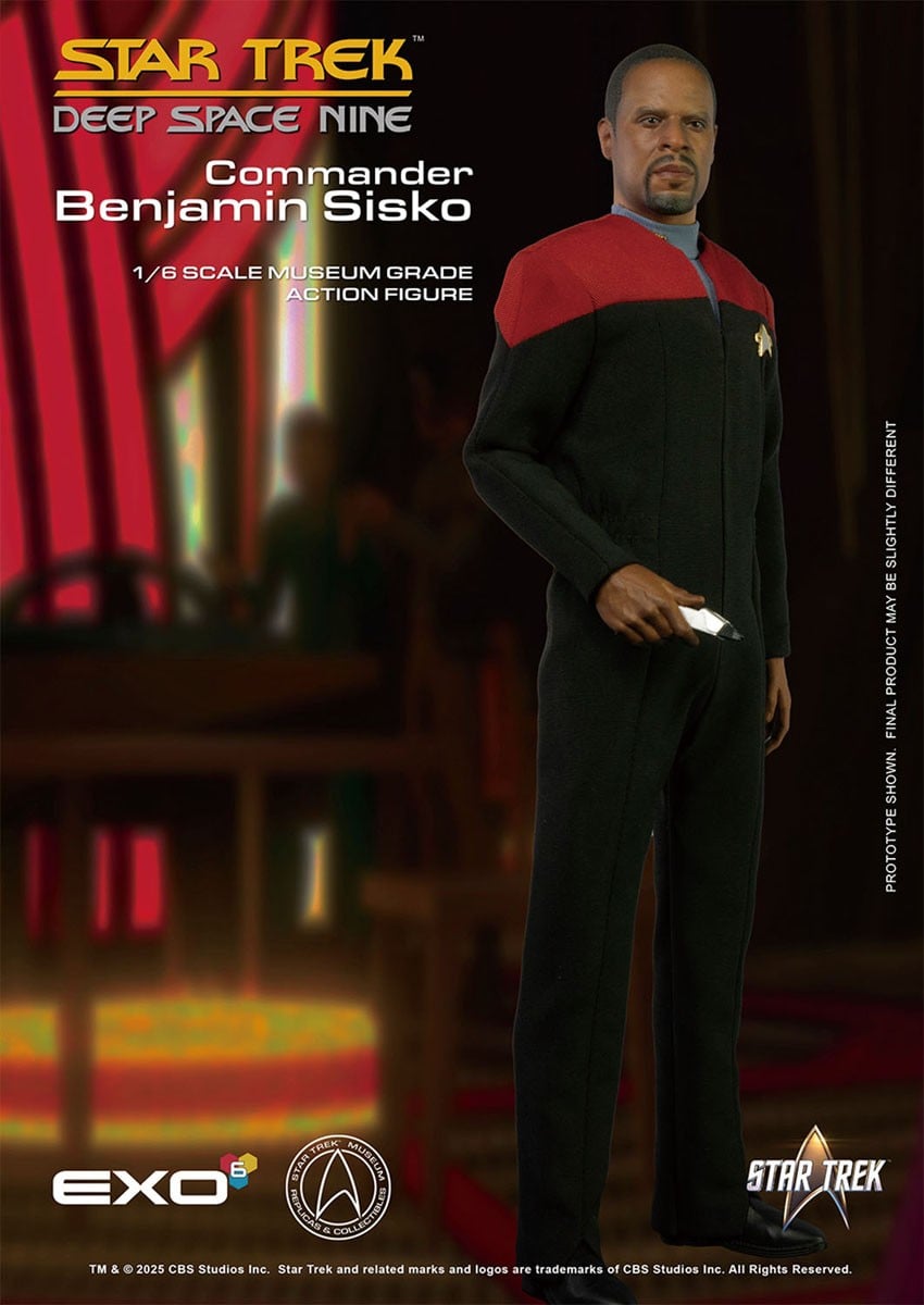 EXO-6 Hyper Realistic Action Figure Star Trek Deep Space Nine Captain Benjamin Sisko (Early DS9 Version) รูปภาพ 6