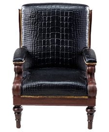 MMM Toys MMM Toys 1/12 Black Croc Gentleman Armchair
