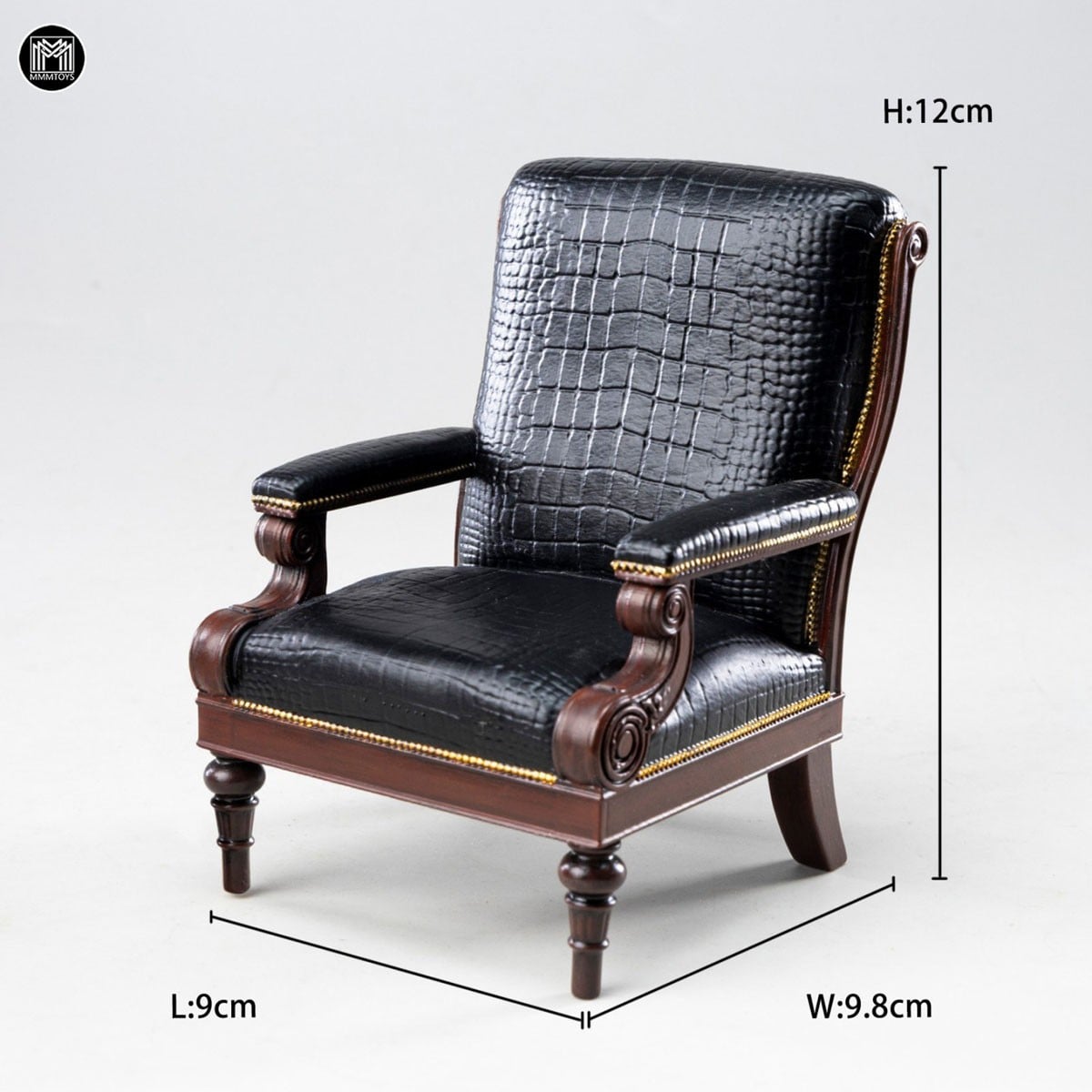 MMM Toys MMM Toys 1/12 Black Croc Gentleman Armchair Bild 8