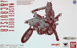 BANDAI SHFiguarts Kamen Rider X X Kamen Rider X & Cruiser set image 1