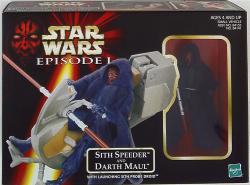 SMALL VEHICLE SITH TOMY SPEEDER AND DARTH MAUL 3.5 Inch