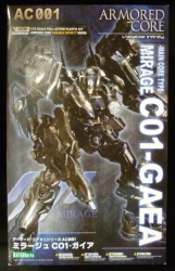 KOTOBUKIYA Armored Core VI series AC-001 Mirage C01- Gaia not assembled / package damaged.