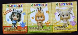 FuRyu Chobiru Me Petit serval ・ raccoons ・ Fennec Complete 3 Type Set 圖片 1