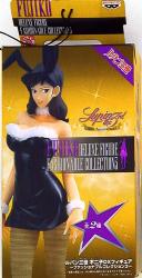 Banpresto Fujiko DX Figure Fashionable Collection 3 Fujiko (Black Bunny) 이미지 1