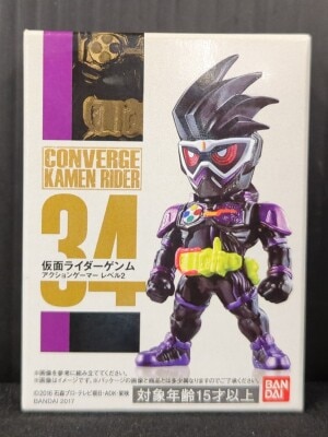 Bandai CONVERGE KAMEN RIDER 7 Kamen Rider Series Kamen Rider Genm action gamer level 2 34