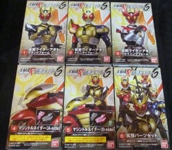 Bandai SHODO-X Kamen Rider 6 Kamen Rider Agito Complete 6 Type Set SHODO-X Kamen Rider 6 image 1
