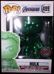 Funko AVENGERS POP! / MARVEL HULK ( green chrome) 499 imagen 1
