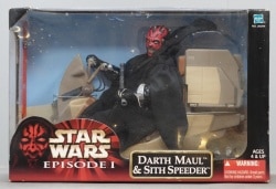 TOMY ACTION COLLECTION DARTH MAUL and SITH SPEEDER 12 Inch