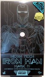 HOTTOYS MOVIE MASTERPIECE DIECAST NEON TECH IRON MAN MARK IV MMS485 imagen 1