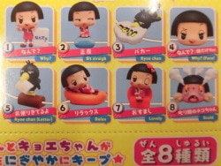 Re-Ment Chiko-Chan and Kyoe-chan CORD KEEPER! Scolded by Chiko-Chan! 1BOX set