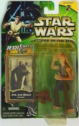Tomy - Star Wars / Power OF THE Jedi Jedi Force File / Collection 2 Jar Jar Binks / Tattoo 3.5 Inch รูปภาพ 1