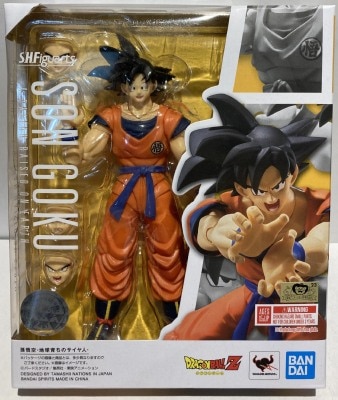 BANDAISPIRITS SHFiguarts Dragon Ball Z Son Goku -Saiyan Raised on Earth- Blue Bandai Edition Bild 1