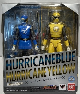 Bandai SH Figuarts Ninpuu Sentai Hurricaneger Hurricane Blue and Yellow Bild 1