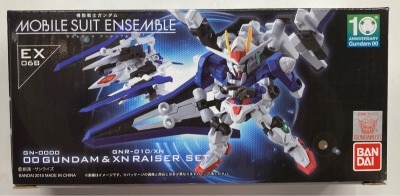 Bandai MOBILE SUIT ENSEMBLE OO Gundam and Zan Riser set EX06B