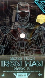 HOTTOYS MOVIE MASTERPIECE DIECAST NEON TECH IRON MAN MARK IV MMS485