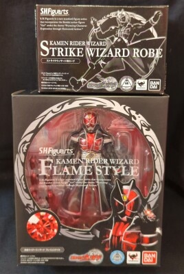 Bandai SH Figuarts Kamen-Rider Wizard Kamen-Rider Wizard Flame Style With Bonus gambar 1