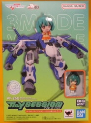 Bandai TINY SESSION VF-25G Messiah Valkyrie (Michelle's) with Ranka