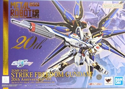 Bandai Spirits Mobile Suit Gundam SEED DESTINY METAL ROBOT Spirits <side ms=""> Strike Freedom Gundam 20th Anniversary Ver. </side> imagen 1