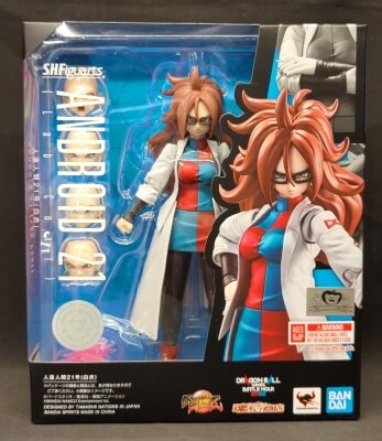 BANDAI SPIRITS SHFiguarts Dragon Ball Fighterz Android 21 (Lab Coat) gambar 1
