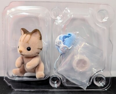 Epoch Co Sylvanian Families (Calico Critters) Baby Cake Party series Baby Sylvanian Cat Scott รูปภาพ 1